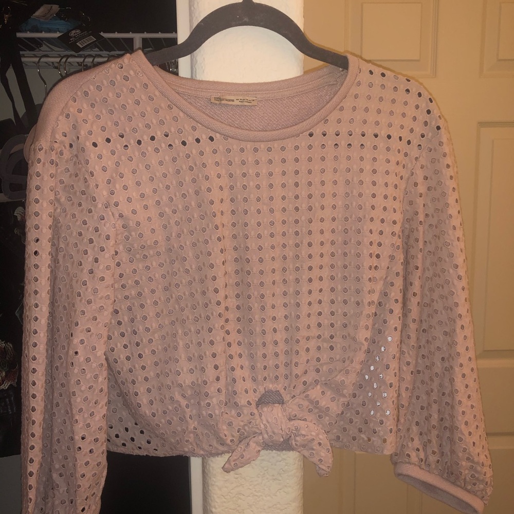 Zara Embellished Blush Top